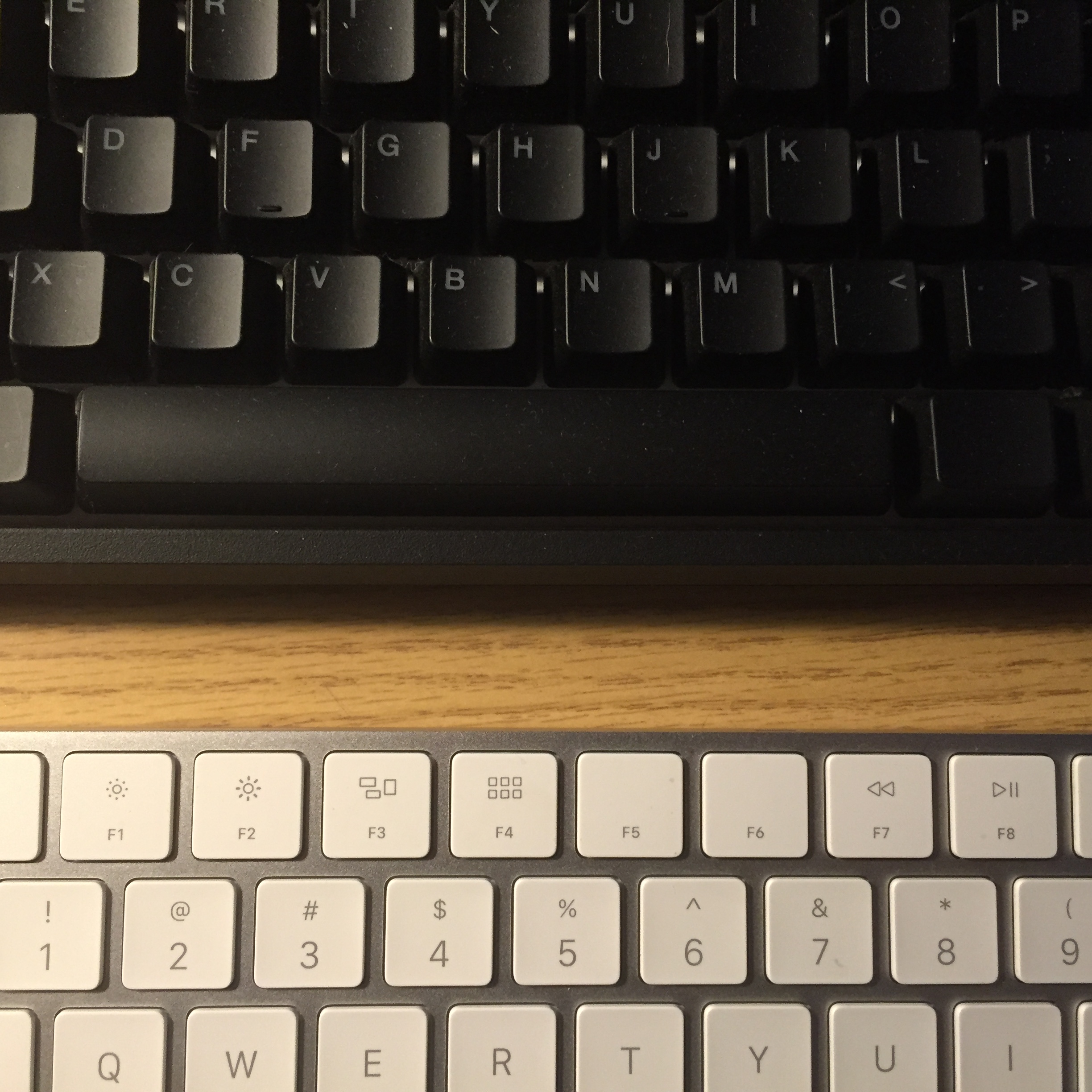 Photo of two keyboards